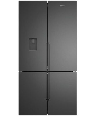 Westinghouse 564L French Quad Door Refrigerator with Plumbed Ice & Water Dispenser Matte Black WQE5650BA