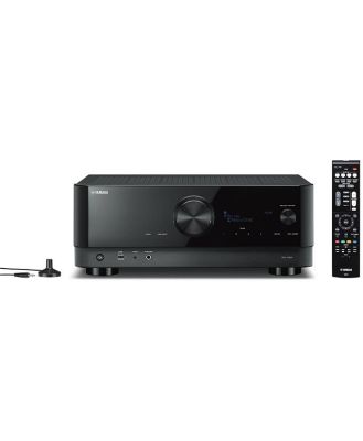 Yamaha 7.2-Channel AV Receiver with Wi-Fi, Bluetooth, MusicCast, DTS:X, Dolby Atmos with Height Virtualizer and Alexa Compatibility, Black RXV6A