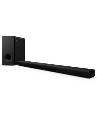 Yamaha TRUE X SYSTEM Bundle (SR-X50A Sound Bar with Subwoofer and WS-X1A Bluetooth Speakers), Carbon Grey TRUEX50A