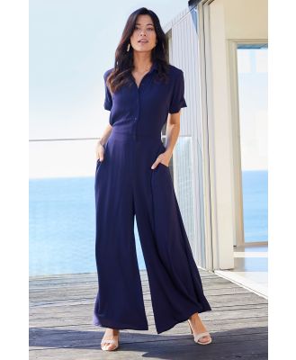 bird by design The Collared Wide Leg Jumpsuit