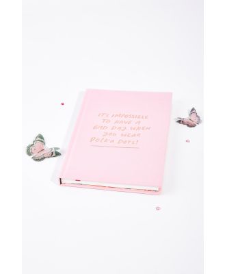 Blushing Confetti Impossible Polka Dots Notebook