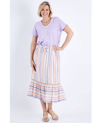Elm Sunset Stripe Skirt
