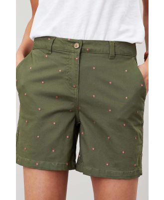 Joules Cruise Emb Mid Thigh Length Chino Shorts