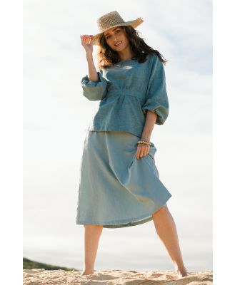 Natural for birds Linen Cotton A-Line Skirt