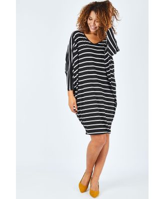 PQ Collection Long Sleeve Stripe Miracle Dress
