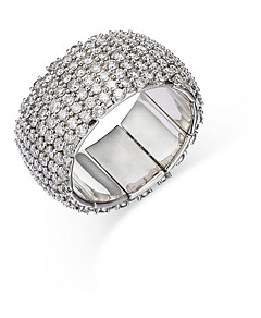 Bloomingdale's Diamond Pave Expandable Ring in 14K White Gold, 3.50 ct. t.w. - 100% Exclusive