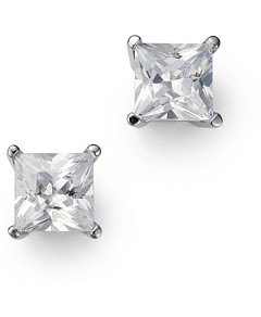 Bloomingdale's Diamond Princess Stud Earrings in 14K White Gold, 1.70 ct. t.w. - 100% Exclusive