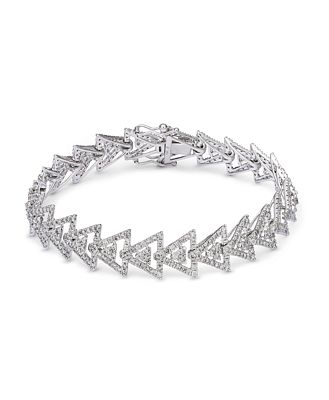 Bloomingdale's Diamond Triangle Link Bracelet in 14K White Gold, 4.0 ct. t.w.