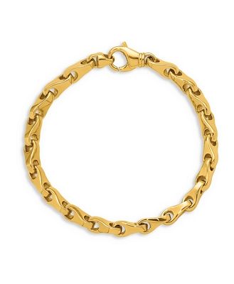 Bloomingdale's Men's 14K Yellow Gold Fancy Link Bracelet - 100% Exclusive