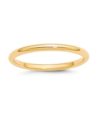 Bloomingdale's Men's 2mm Comfort Fit Band Ring in 14K Yellow Gold - 100% Exclusive
