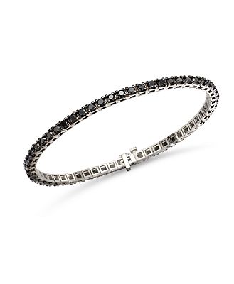 Bloomingdale's Men's Black Diamond Bracelet in 14K White Gold, 7.0 ct. t.w. - 100% Exclusive