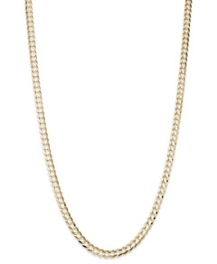Bloomingdale's Men's Comfort Curb Link Chain Necklace in 14K Yellow Gold, 24 - 100% Exclusive