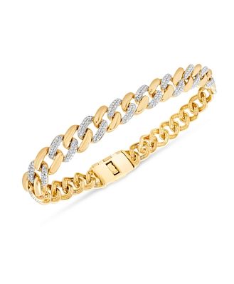 Bloomingdale's Men's Diamond Link Bracelet in 14K Yellow Gold, 0.50 ct. t.w. - 100% Exclusive
