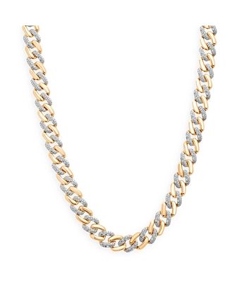 Bloomingdale's Men's Diamond Link Necklace in 14K Yellow Gold, 0.50 ct. t.w. - 100% Exclusive