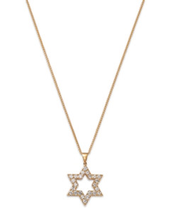 Bloomingdale's Men's Diamond Star of David Pendant Necklace in 14K Yellow Gold, 1.35 ct. t.w.