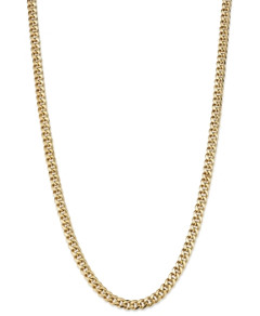 Bloomingdale's Men's Miami Cuban Link Chain Necklace in 14K Yellow Gold, 24 - 100% Exclusive