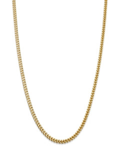 Bloomingdale's Men's Square Franco Link Chain Necklace in 14K Yellow Gold, 24 - 100% Exclusive