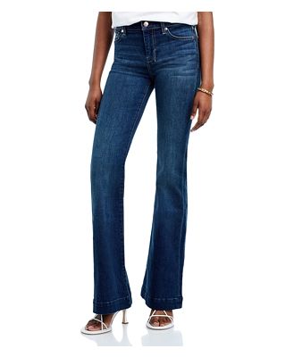 7 For All Mankind B(air) Dojo Mid Rise Flare Jeans in Authentic Fate