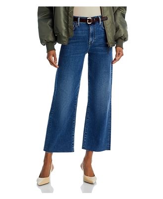 7 For All Mankind High Rise Cropped Wide Leg Alexa Jeans in Clara