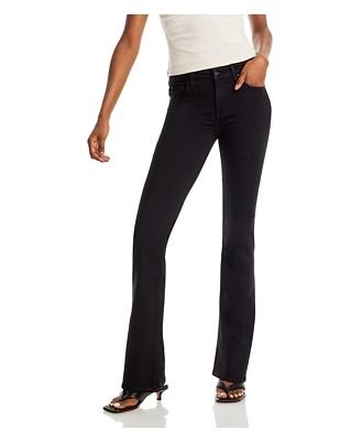 7 For All Mankind Kimmie Mid Rise Bootcut Jeans in Rinse Black