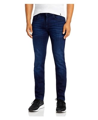 7 For All Mankind Luxe Performance Plus Slimmy Tapered Slim Fit Jeans in Deep Blue
