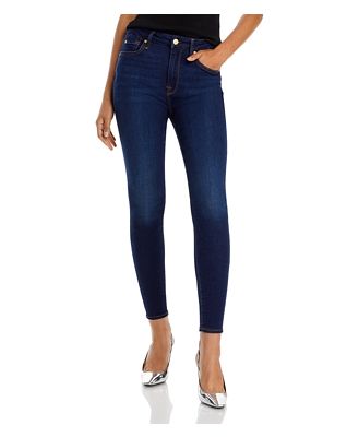 7 For All Mankind Slim Illusion High Rise Ankle Skinny Jeans in Luxe Tried & True