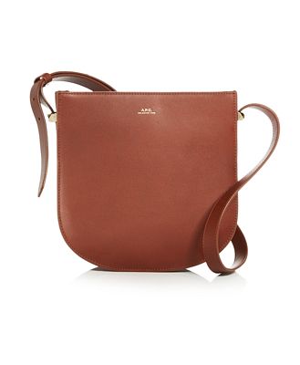 A.p.c. Geneve Small Leather Hobo Bag