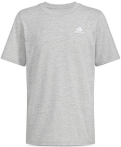 Adidas Boys' Short Sleeve Essential Embroidered Logo Heather Tee - Big Kid