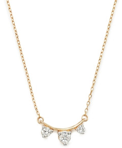 Adina Reyter 14K Yellow Gold Amigos Diamond Curve Necklace, 15