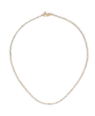 Adina Reyter 14K Yellow Gold Aquamarine & Diamond Collar Necklace, 15