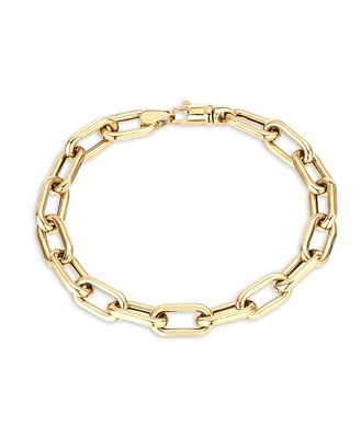 Adina Reyter Polished Wide Chain Link Bracelet in 14K Yellow Gold