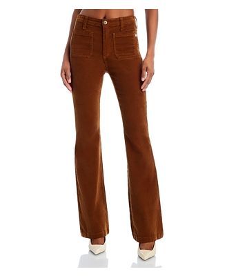 Ag Anisten Patch Pocket High Rise Bootcut Jeans in Caramel