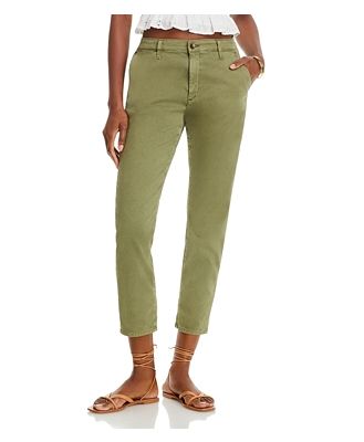 Ag Caden Tailored Trousers in Sulfur Succulent Garden