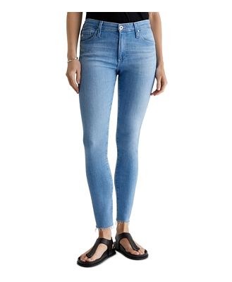 Ag High Rise Ankle Skinny Jeans in Palm Beach