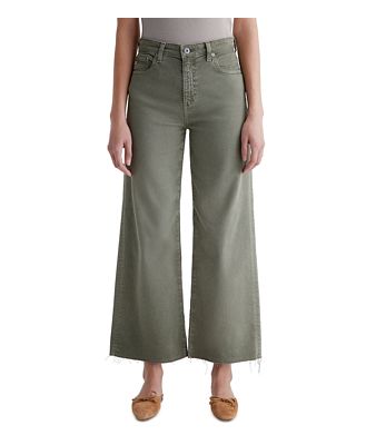 Ag Saige High Rise Cropped Jeans in Sulfur Dried Parsley