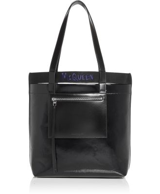 Alexander McQUEEN Leather Shopper Tote