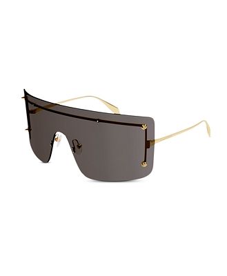Alexander McQUEEN Spike Studs Mask Sunglasses, 99 mm
