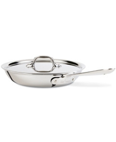 All Clad Stainless Steel 10 Fry Pan with Lid