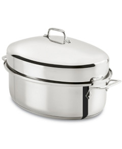 All Clad Stainless Steel Covered Oval Roaster