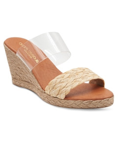 Andre Assous Women's Anfisa Raffia Wedge Sandals