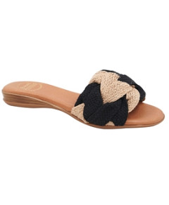 Andre Assous Women's Nahala Slip On Woven Slide Sandals