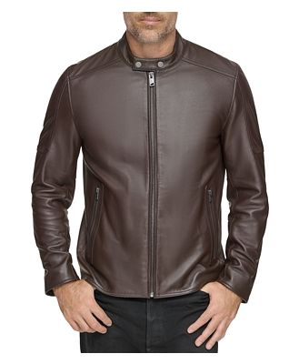 Andrew Marc Viceroy Leather Full Zip Moto Jacket