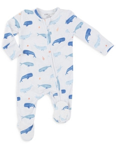 Angel Dear Unisex Whale Hello There Footie - Baby