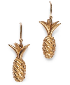 Annette Ferdinandsen Design 14K Yellow Gold Pineapple Drop Earrings