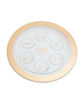 Annieglass Gold Seder Plate