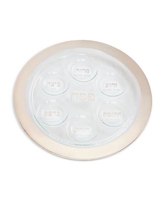 Annieglass Platinum Seder Plate