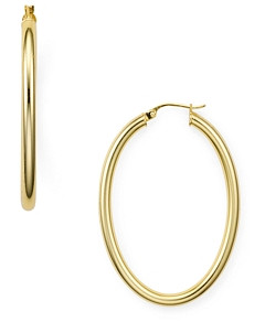 Aqua Tube Hoop Earrings in 18K Gold-Plated Sterling Silver - 100% Exclusive
