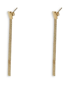 Argento Vivo Chain Linear Drop Earrings in 18K Yellow Gold-Plated Sterling Silver