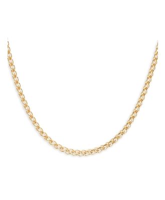 Argento Vivo Fine Curb Chain Necklace, 16 + 2