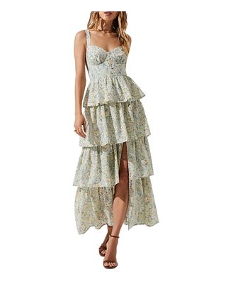 Astr the Label Midsummer Tiered Floral Print Dress